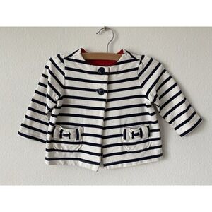 BABY GAP Striped Petticoat Top Jacket with Pockets. Size 6-12 months